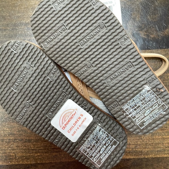 Rainbow kids flirty braids flip flops - Picture 4 of 5